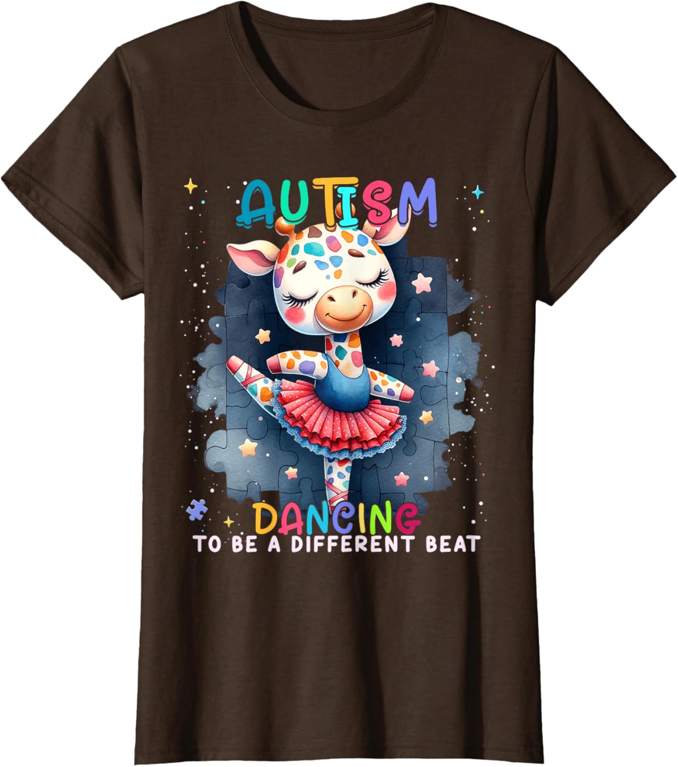 Autism Awareness Cute Unicorn Dancing To A Different Beat