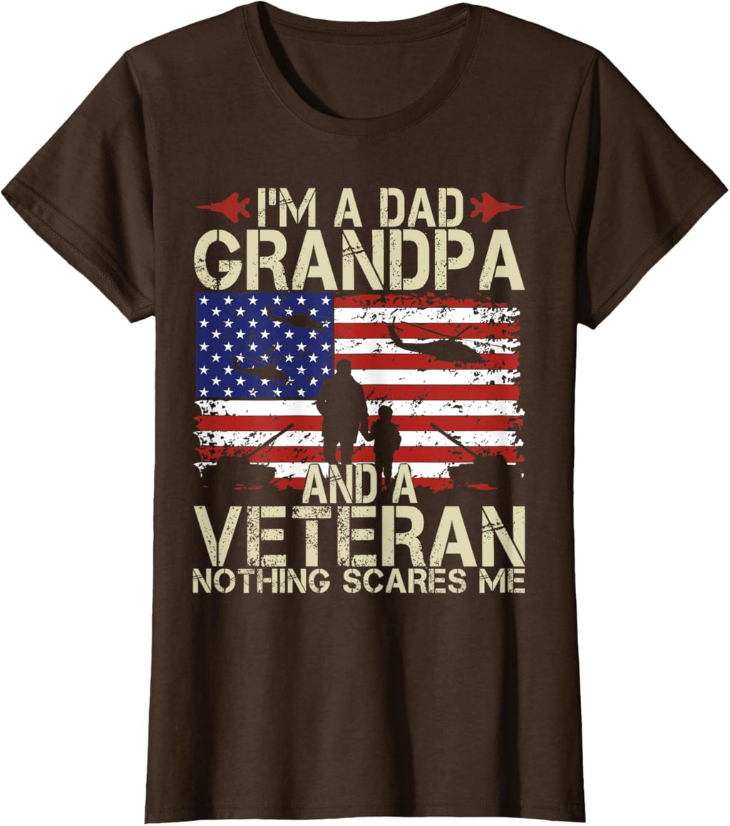I'm A Dad Grandpa And Veteran Fathers Day Papa Grandpa Gifts