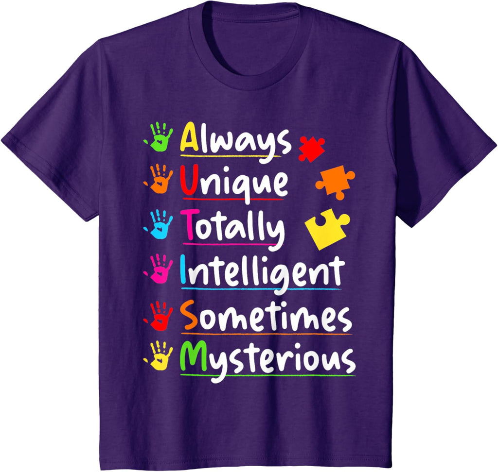 Always Unique Autism Awareness Totally Intelligent Kids