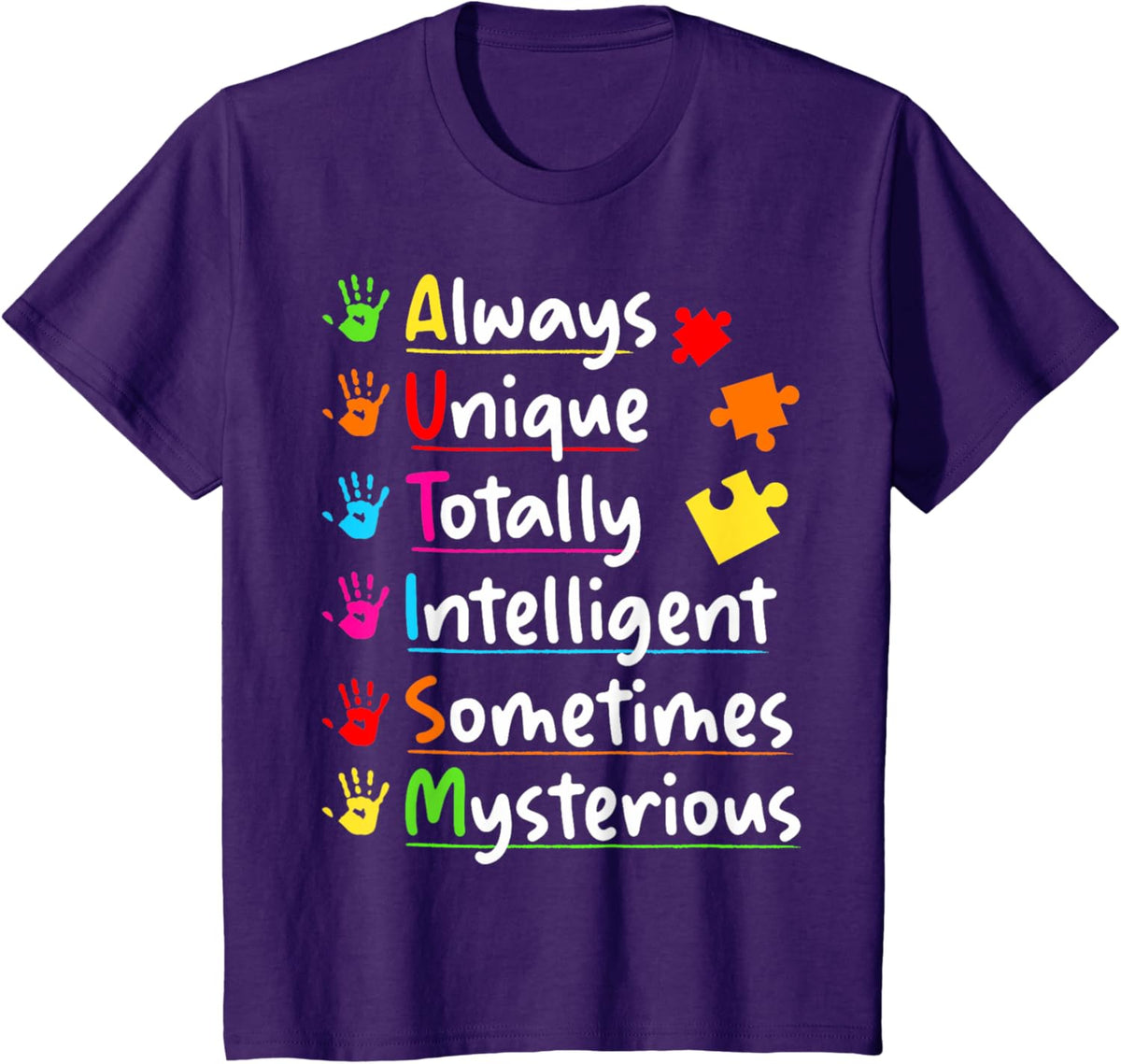 Always Unique Autism Awareness Totally Intelligent Kids