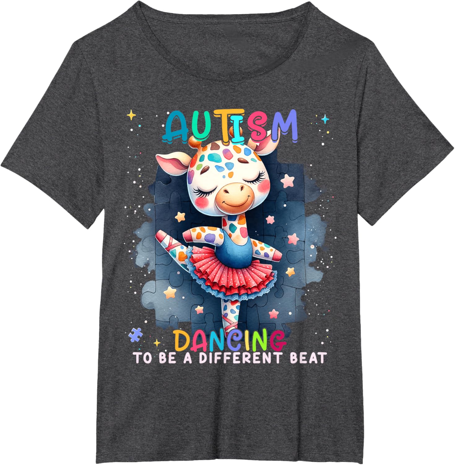 Autism Awareness Cute Unicorn Dancing To A Different Beat