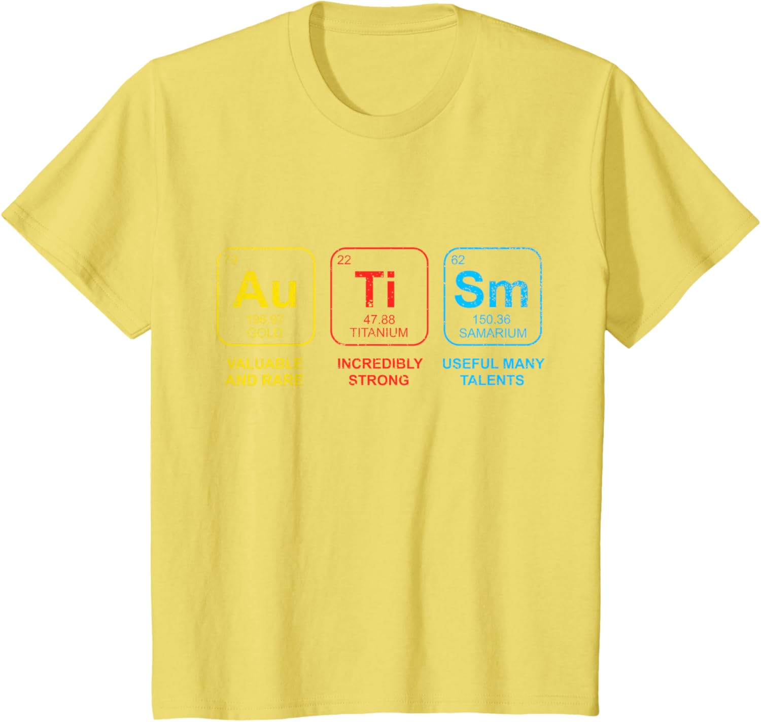 Autism Awareness Women Men Kids Elements Periodic Table ASD
