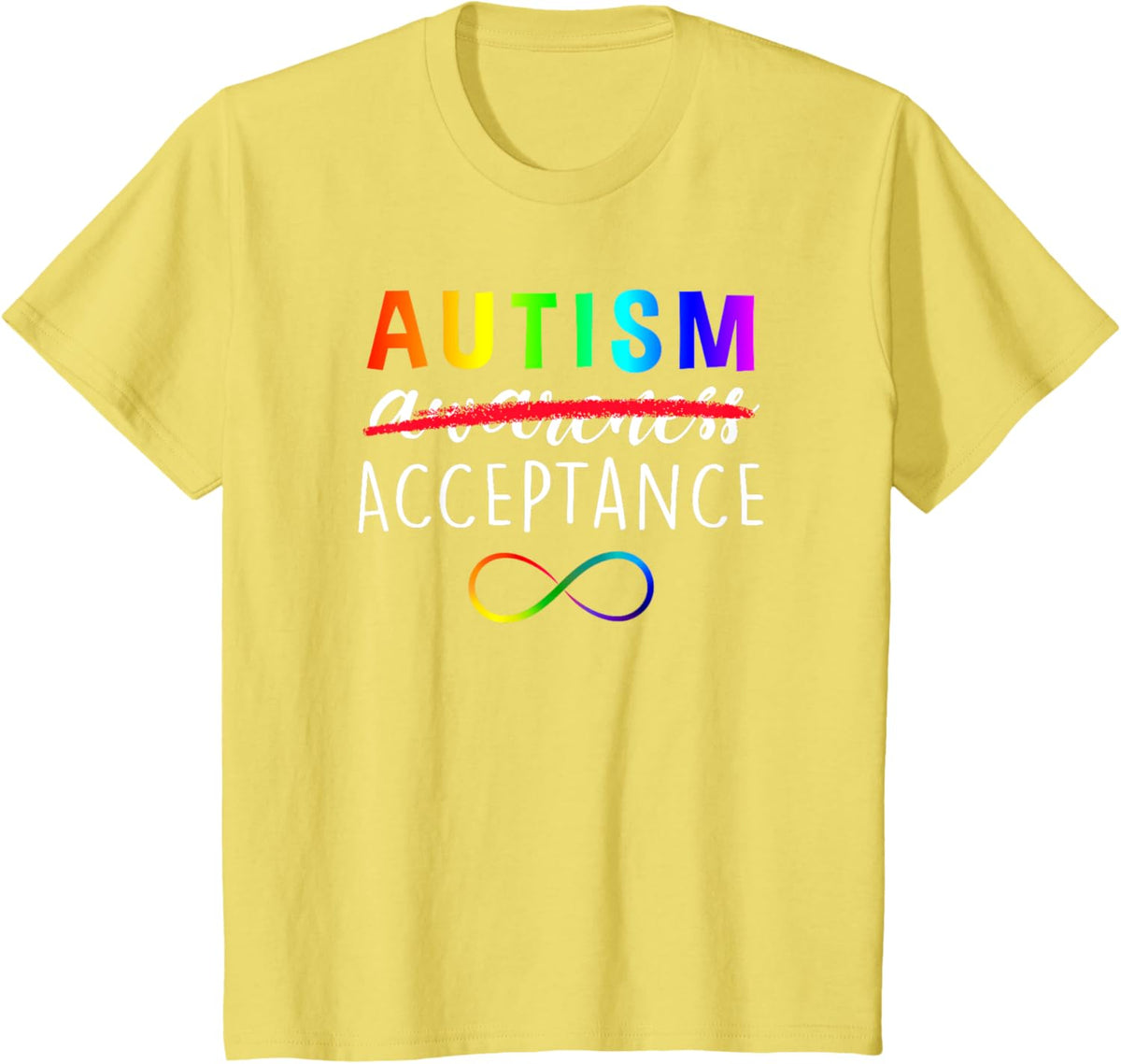 Autism - Red Instead - Acceptance Not Awareness