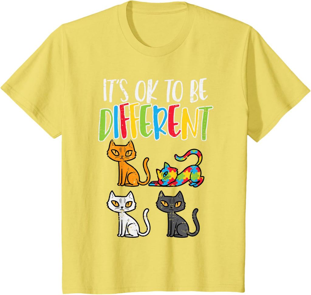 Its Ok To Be Different Cat Puzzle Cute Autism Awareness Kids
