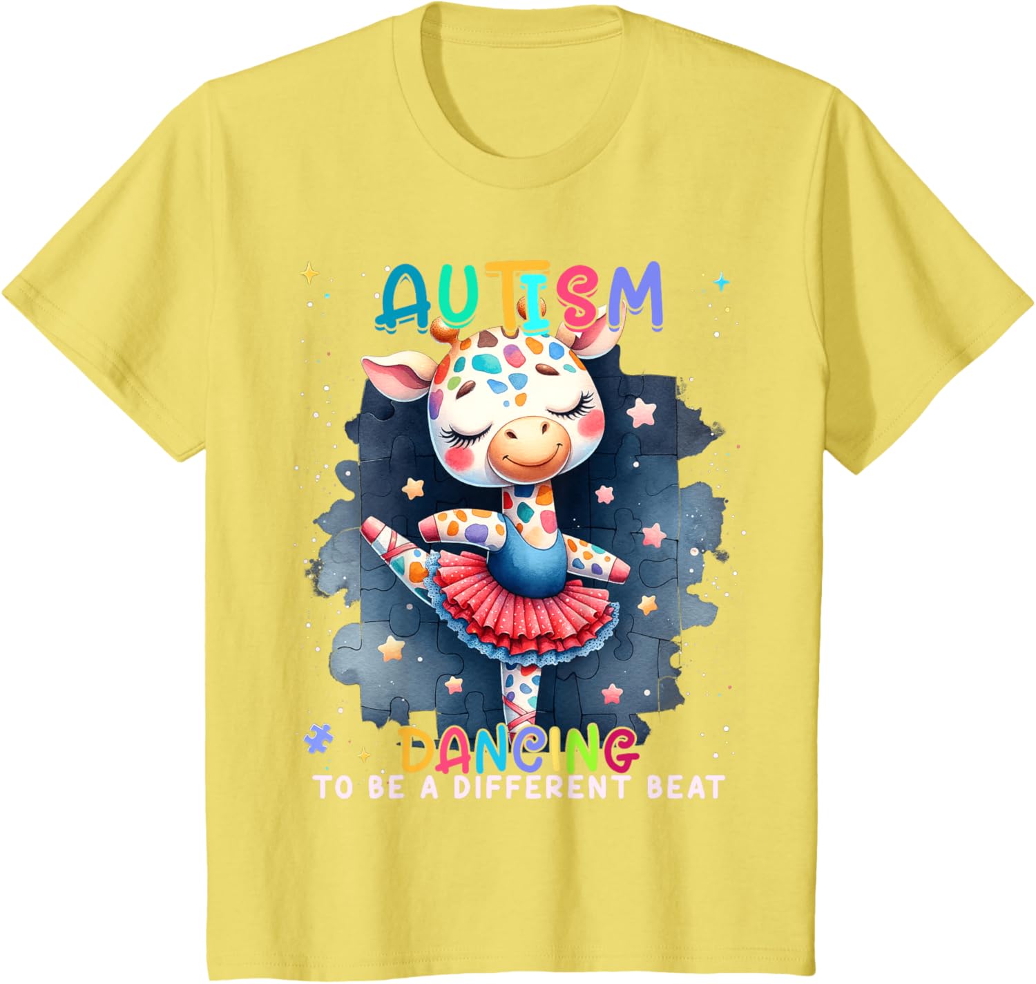 Autism Awareness Cute Unicorn Dancing To A Different Beat