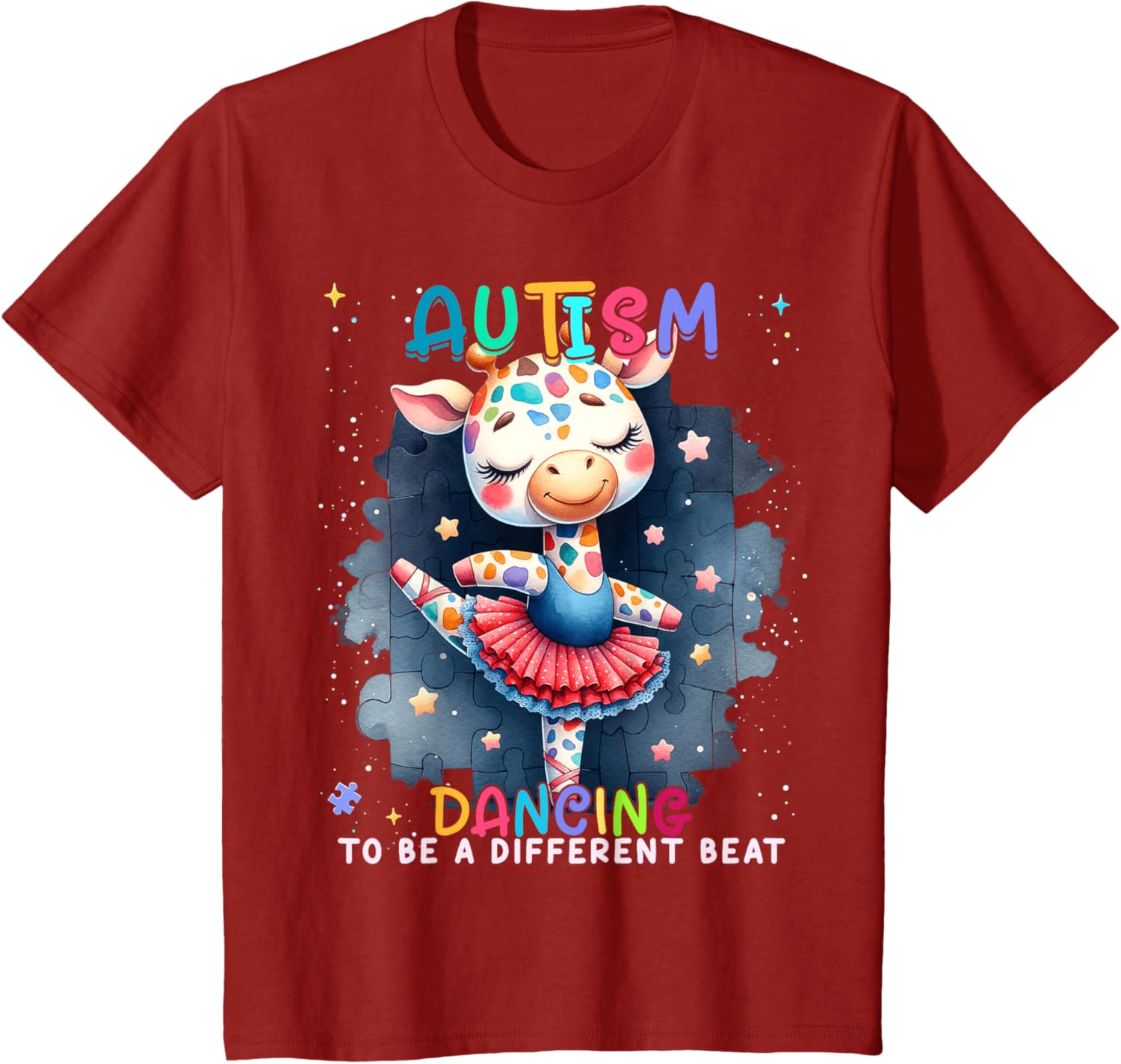 Autism Awareness Cute Unicorn Dancing To A Different Beat