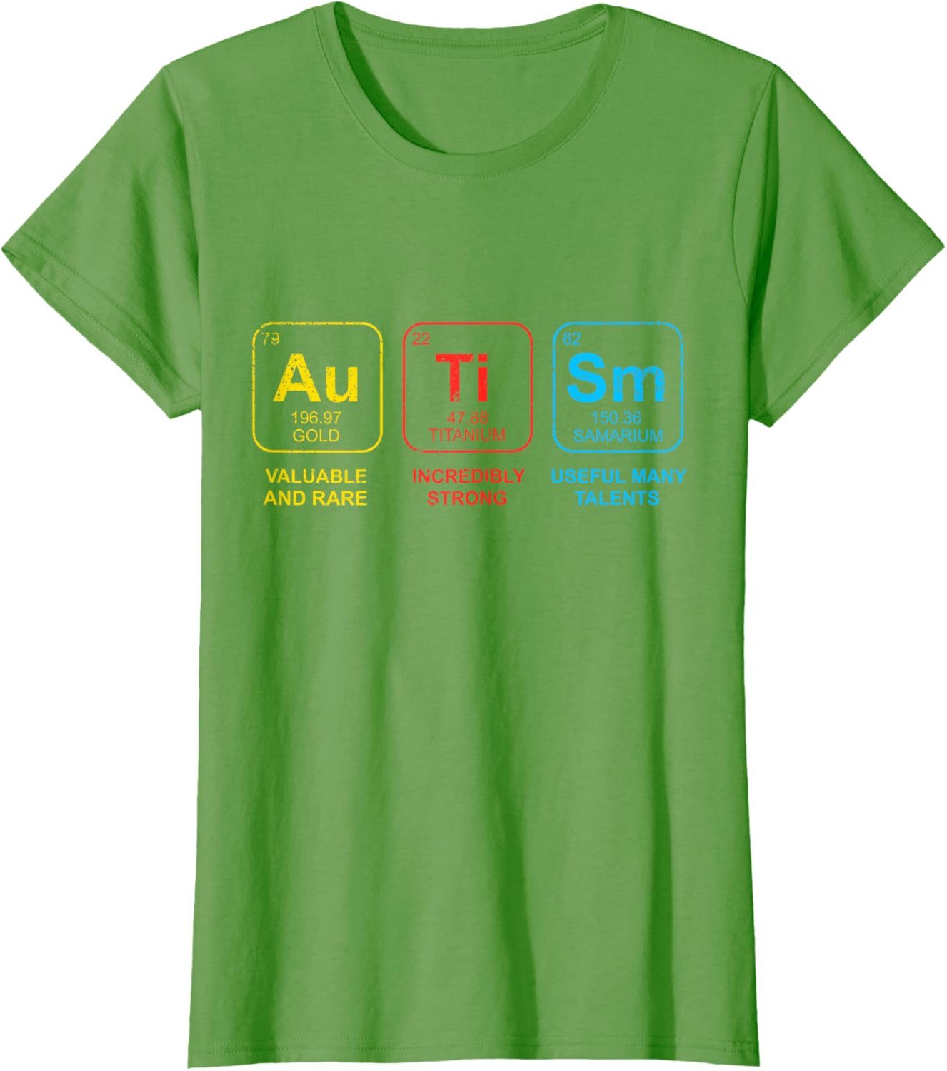 Autism Awareness Women Men Kids Elements Periodic Table ASD