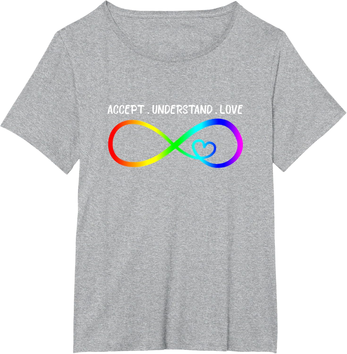 Accept Understand Love Heart Infinity Autism Awareness