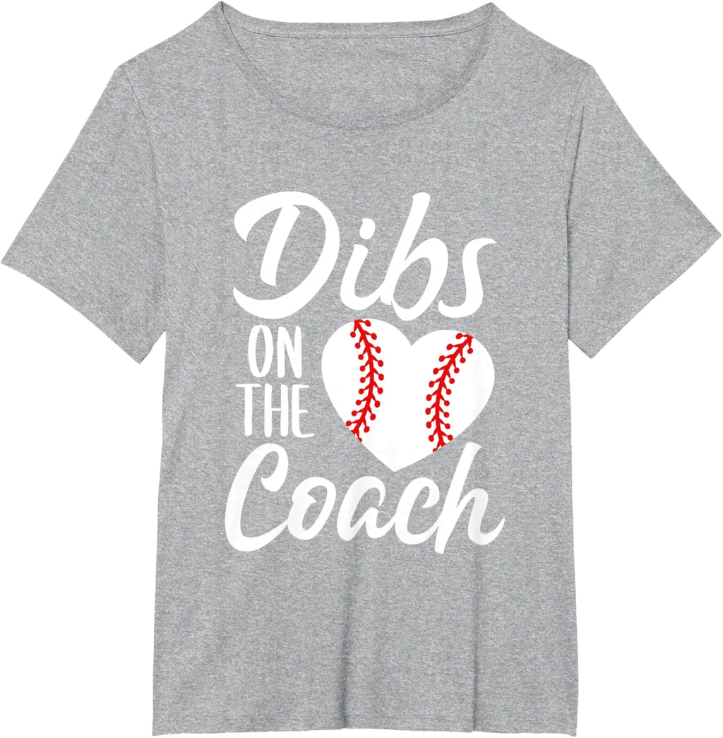 Dibs On The Coach Funny Baseball Heart Cute Mother's Day