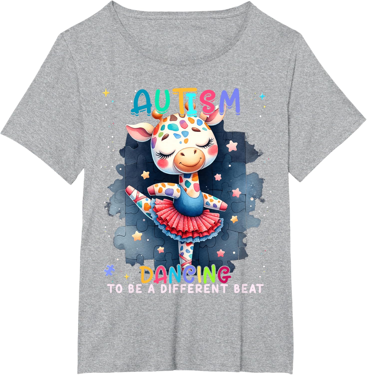 Autism Awareness Cute Unicorn Dancing To A Different Beat