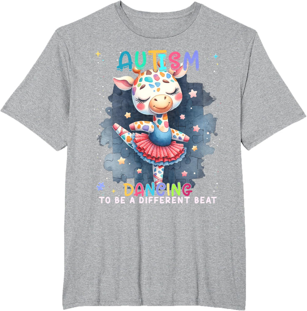 Autism Awareness Cute Unicorn Dancing To A Different Beat