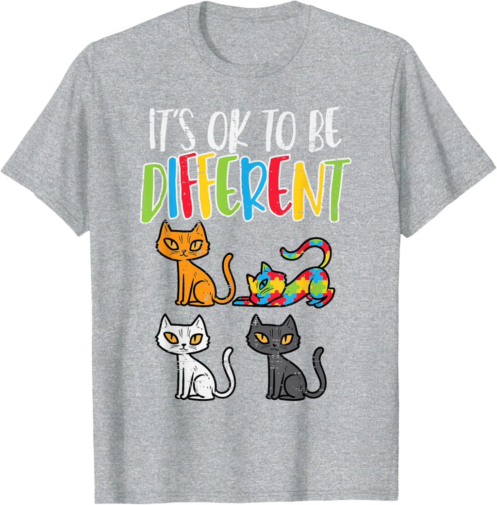 Its Ok To Be Different Cat Puzzle Cute Autism Awareness Kids