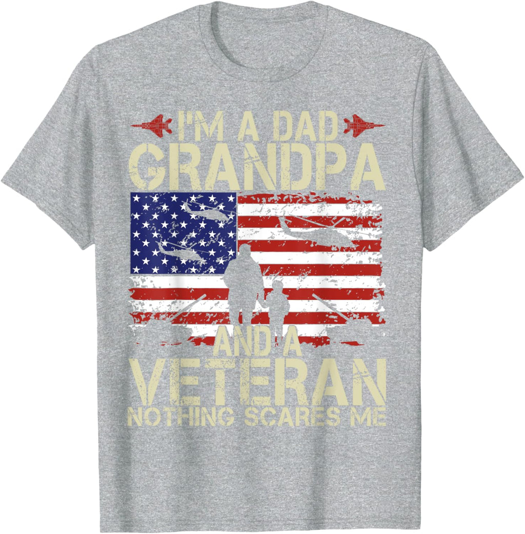 I'm A Dad Grandpa And Veteran Fathers Day Papa Grandpa Gifts