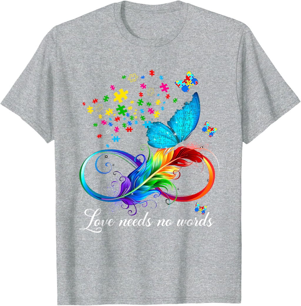 Love Needs No Words Autism Kids Mom Support Autism Awareness