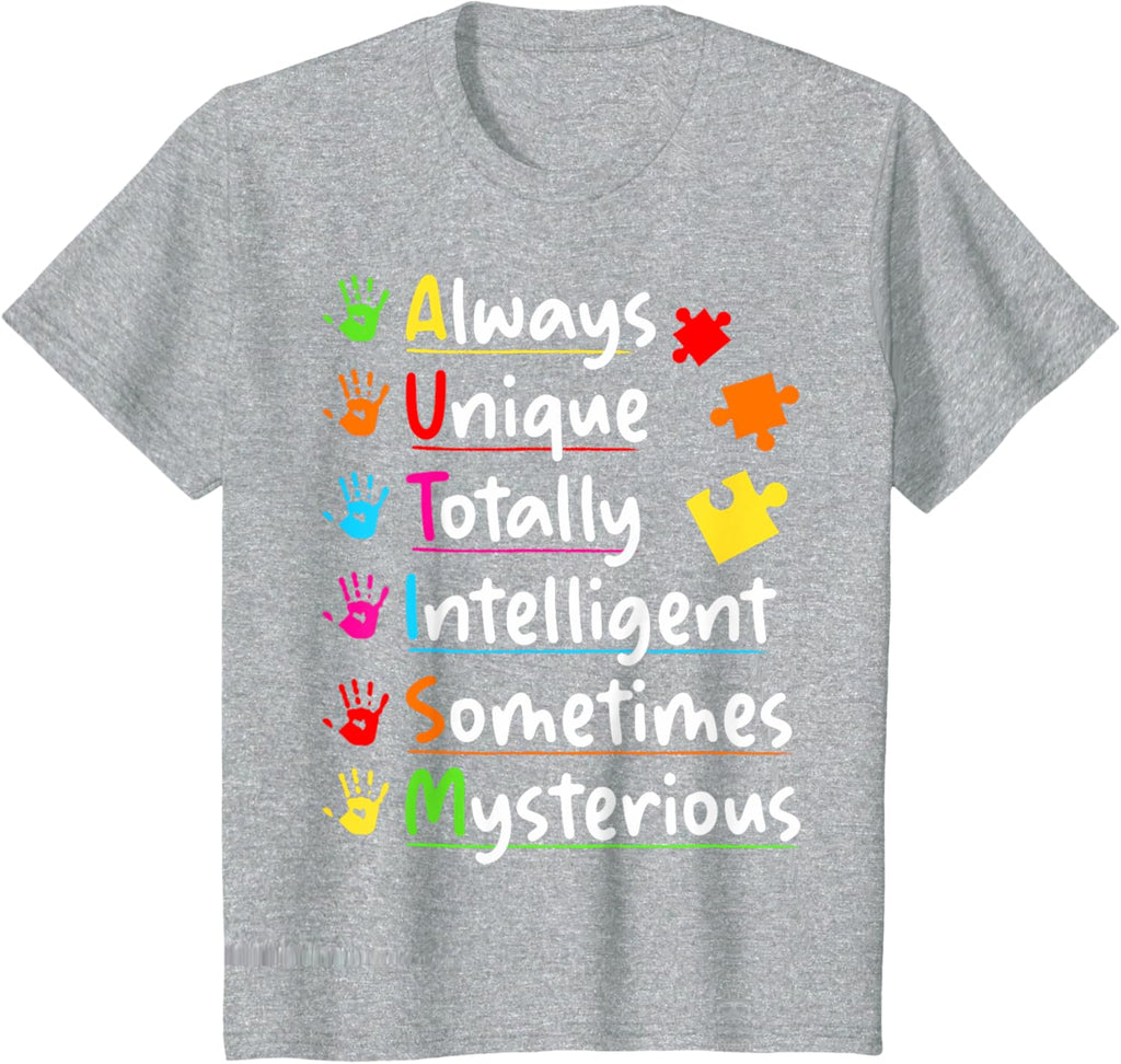 Always Unique Autism Awareness Totally Intelligent Kids
