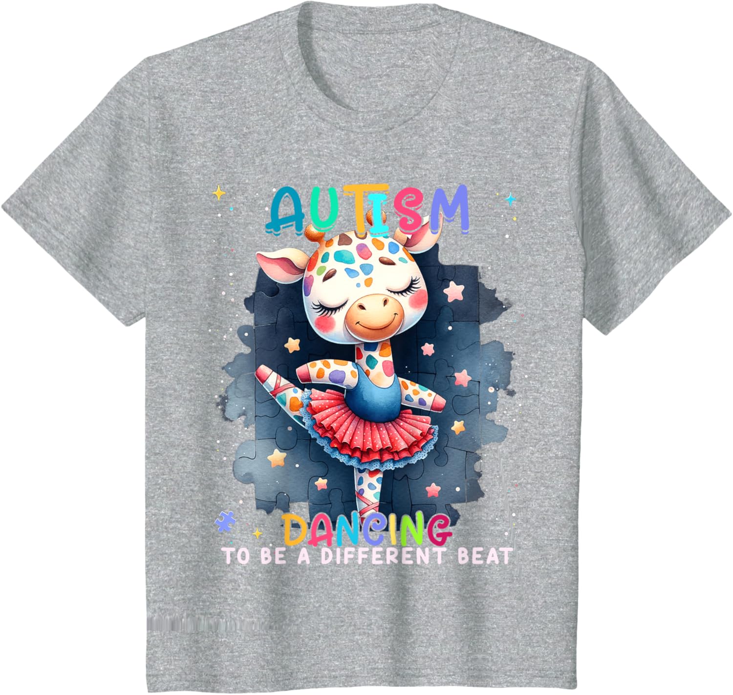 Autism Awareness Cute Unicorn Dancing To A Different Beat