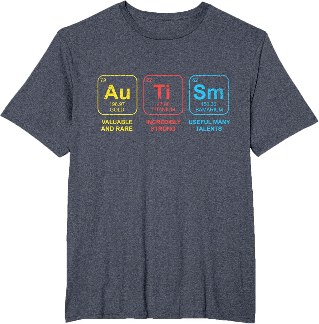 Autism Awareness Women Men Kids Elements Periodic Table ASD