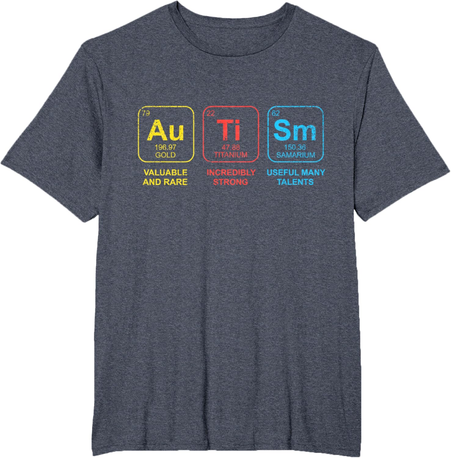 Autism Awareness Women Men Kids Elements Periodic Table ASD