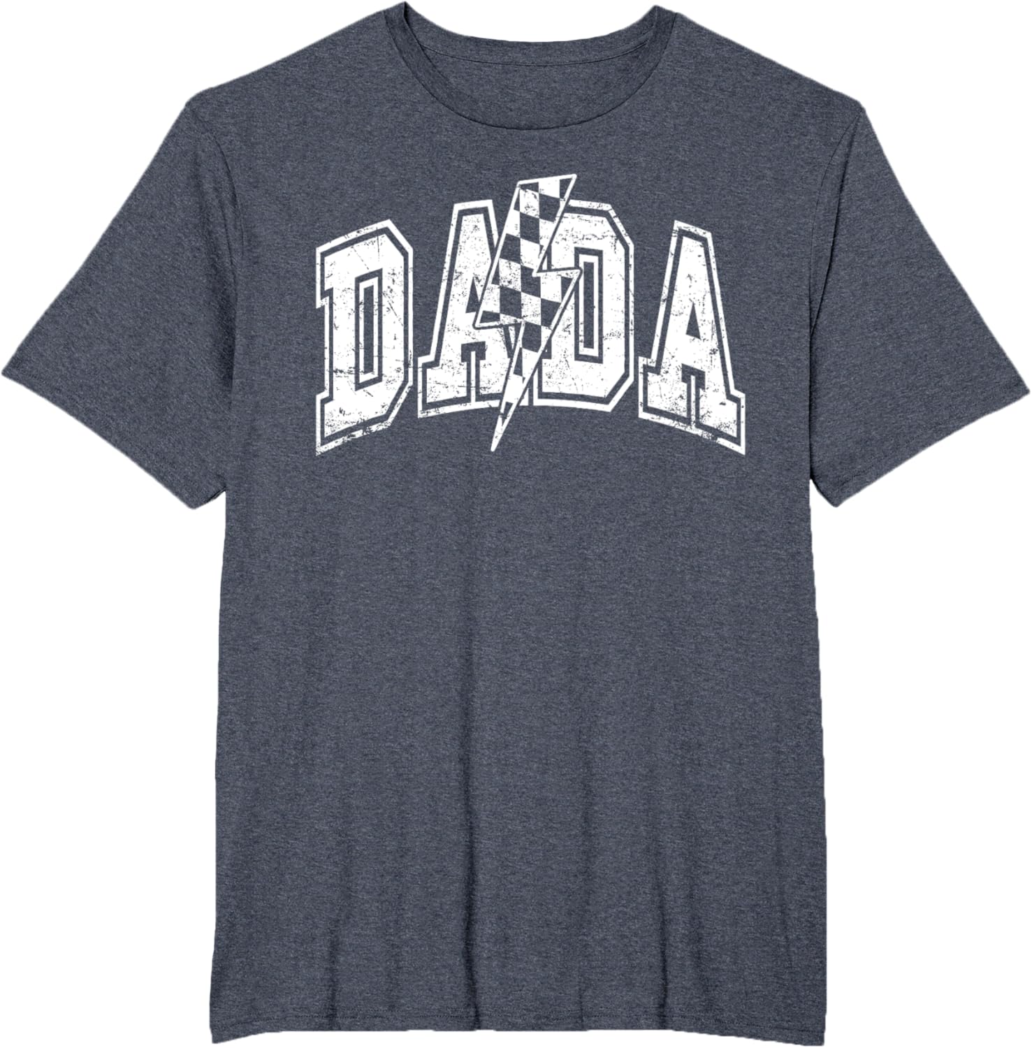 Dada Lightning Bolt Checkered Varsity Dad Men Father's Day