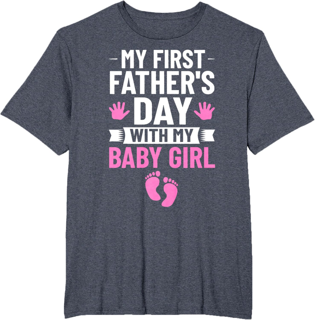 My First Fathers Day Baby Girl Outfit First Time Dad