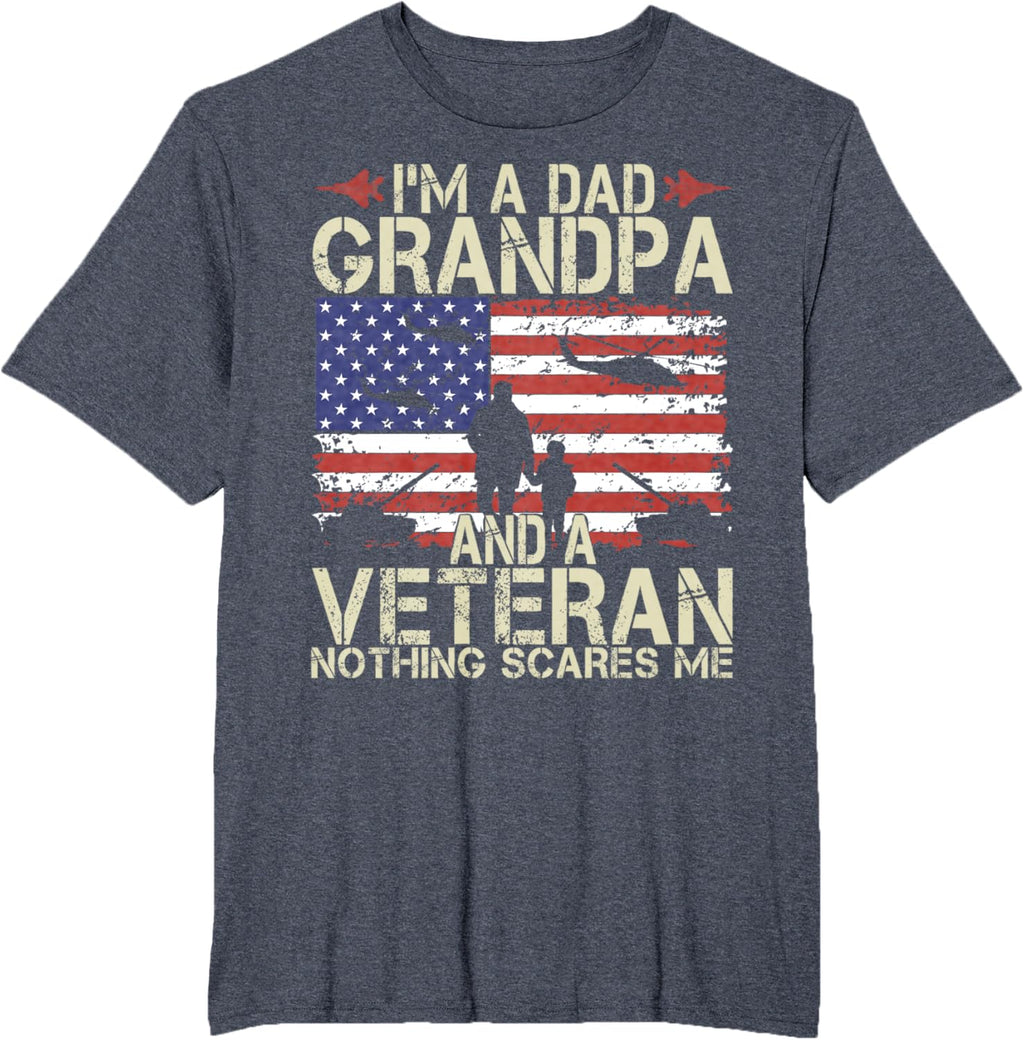 I'm A Dad Grandpa And Veteran Fathers Day Papa Grandpa Gifts