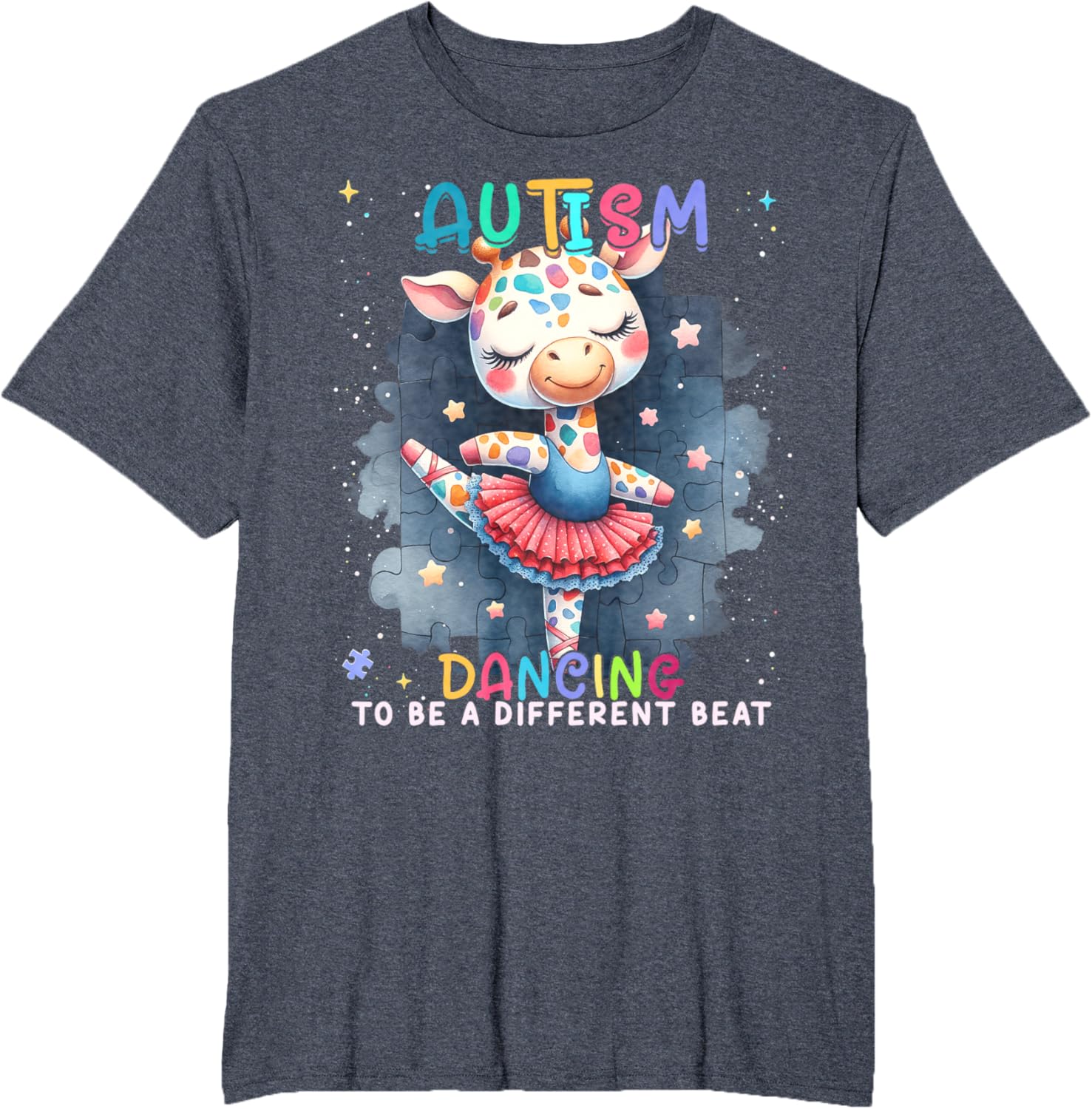 Autism Awareness Cute Unicorn Dancing To A Different Beat